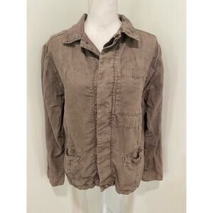 Bleu De Cocagne Linen Work Jacket